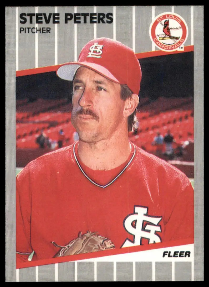 1989 Fleer Steve Peters 462 St. Louis Cardinals NM - Baseball Card Single