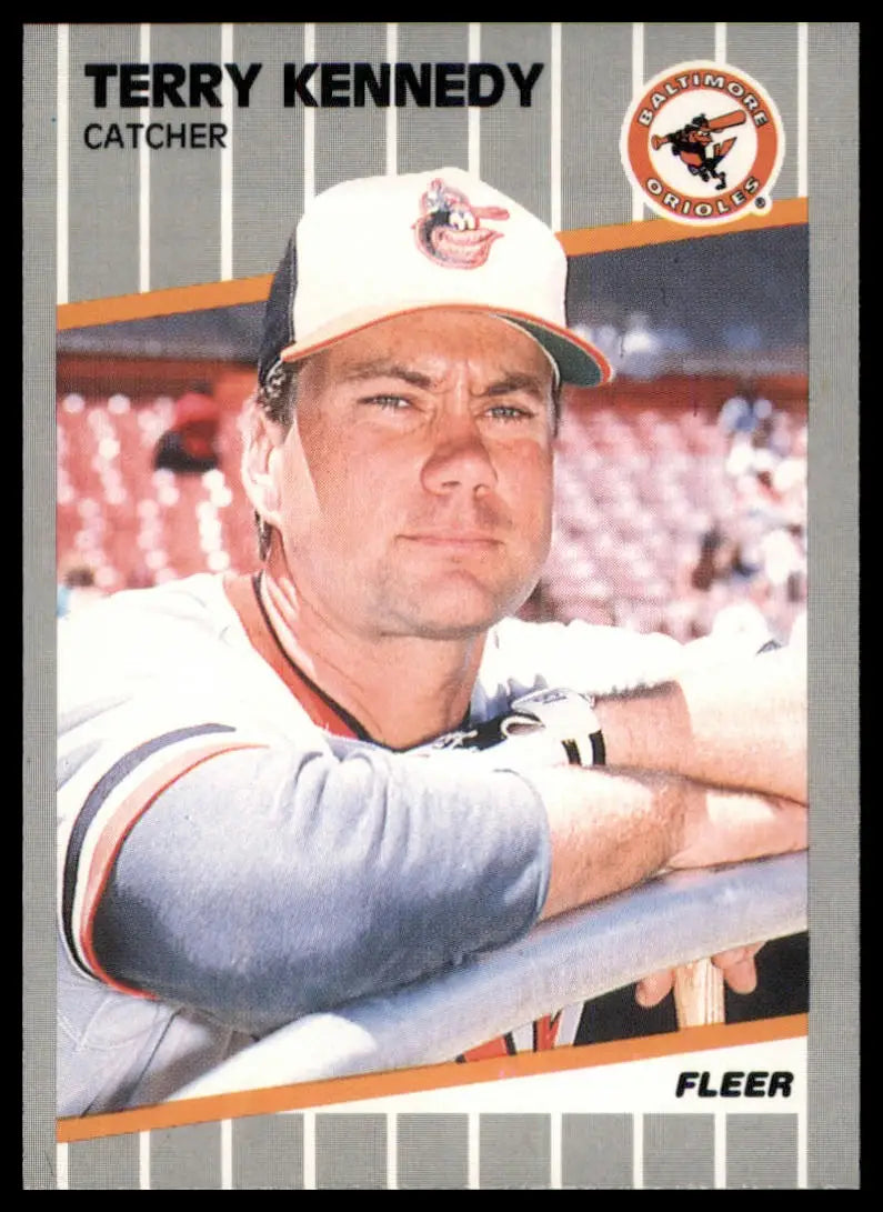 1989 Fleer Terry Kennedy 610 Baltimore Orioles NM - Baseball Card Single