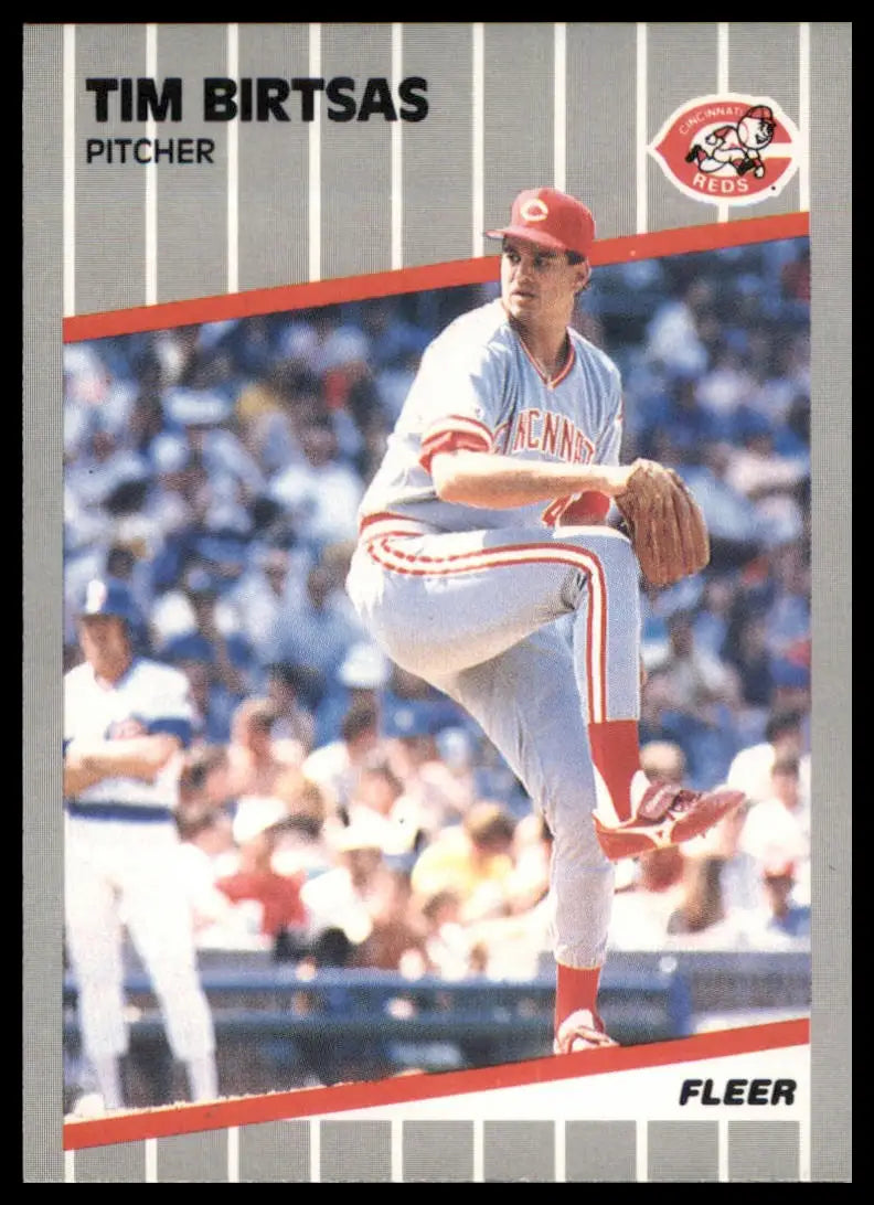 1989 Fleer Tim Birtsas 152 Cincinnati Reds NM - Baseball Card Single