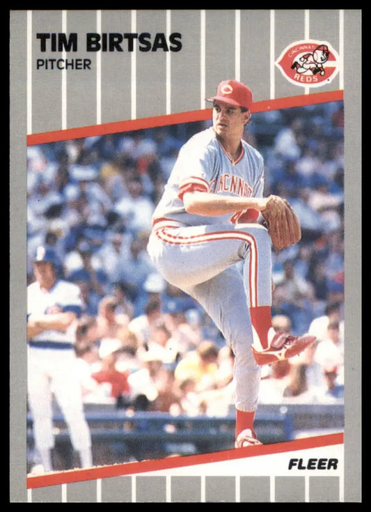 1989 Fleer Tim Birtsas 152 Cincinnati Reds NM - Baseball Card Single