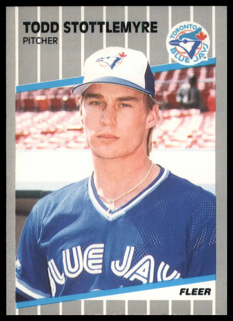 1989 Fleer Todd Stottlemyre 245 Toronto Blue Jays NM - Baseball Card Single