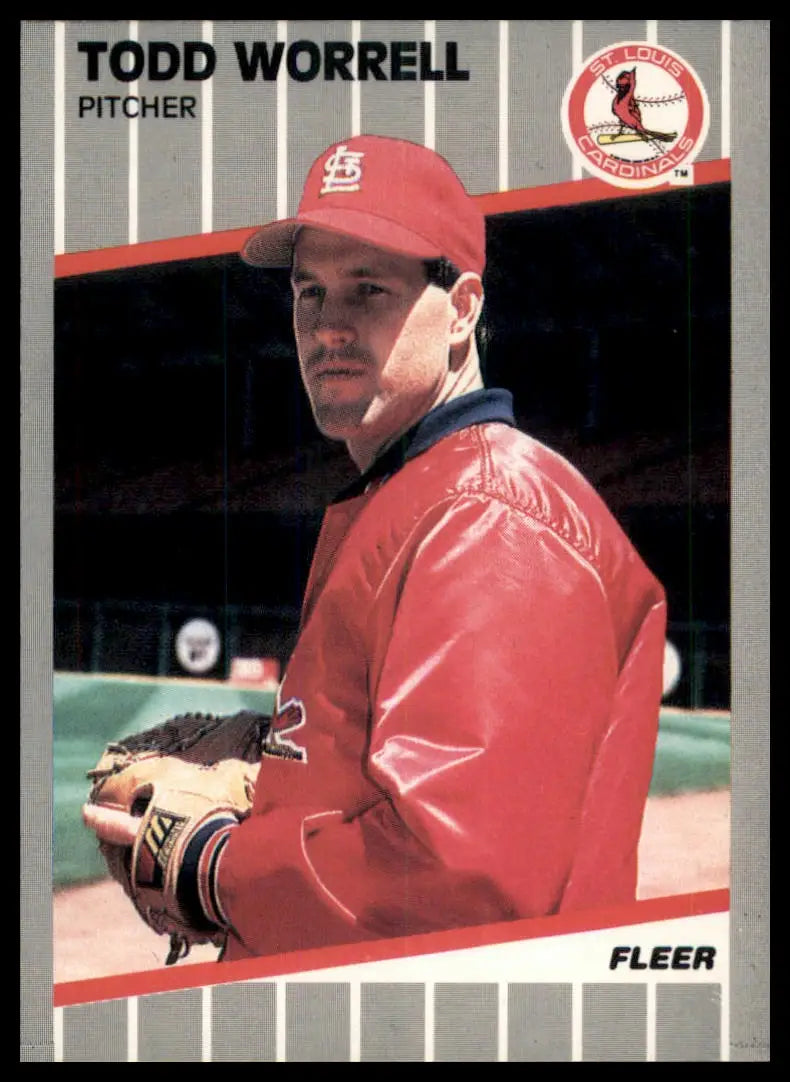 1989 Fleer Todd Worrell 466 St. Louis Cardinals NM - Baseball Card Single