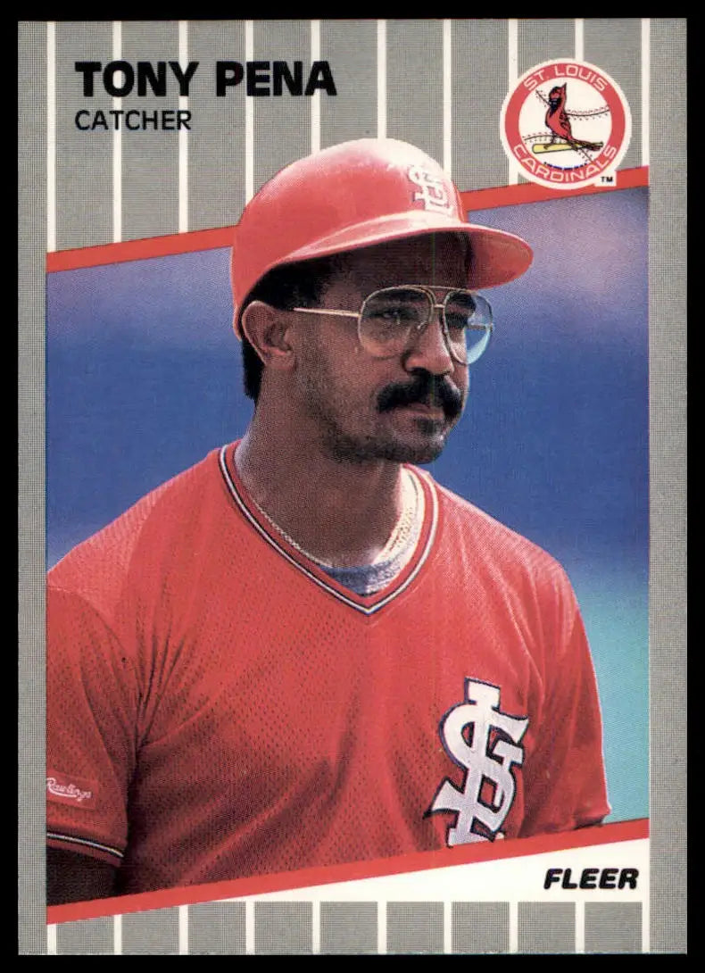 1989 Fleer Tony Pena 460 St. Louis Cardinals NM - Baseball Card Single