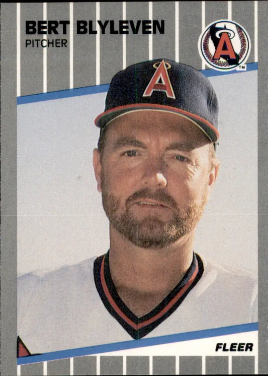 1989 Fleer Update Bert Blyleven U-12 California Angels NM - Baseball Card Single