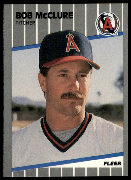 1989 Fleer Update Bob McClure U-14 California Angels NM - Baseball Card Single