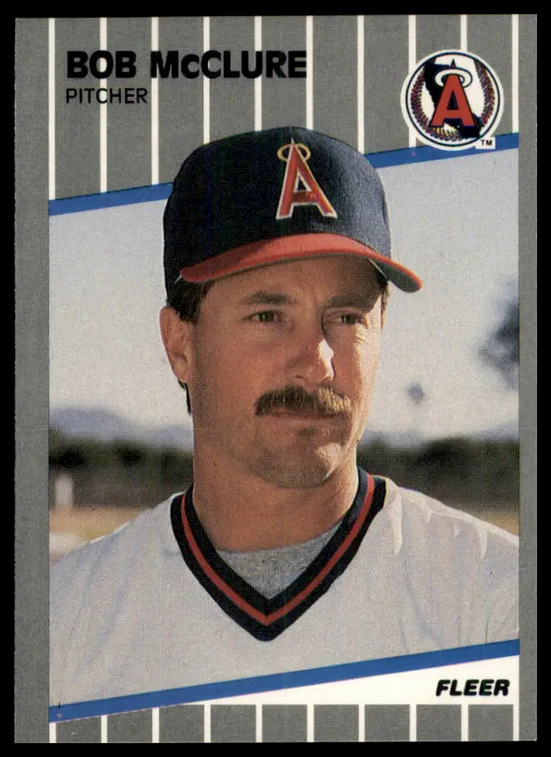 1989 Fleer Update Bob McClure U-14 California Angels NM - Baseball Card Single