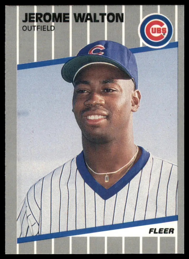 1989 Fleer Update Jerome Walton U-80 Chicago Cubs NM - Baseball Card Single