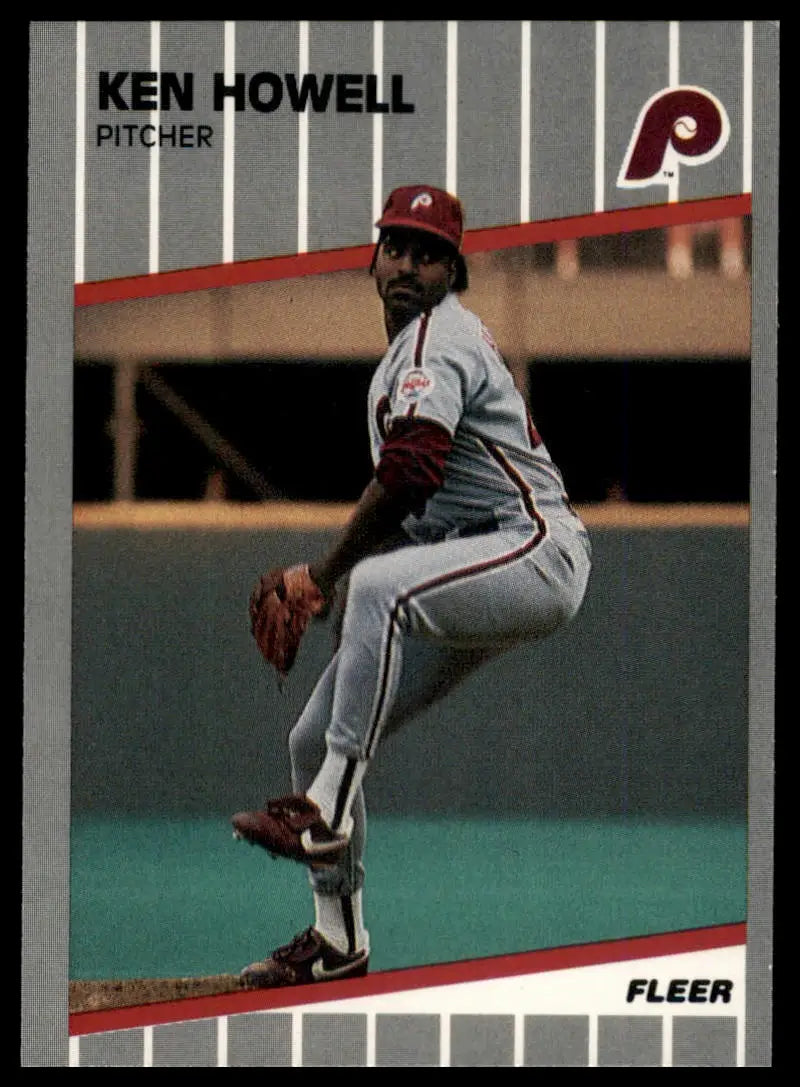 1989 Fleer Update Ken Howell U-108 Philadelphia Phillies NM - Baseball Card Single