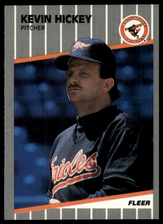 1989 Fleer Update Kevin Hickey U-4 Baltimore Orioles NM - Baseball Card Single