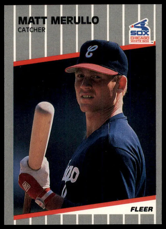 1989 Fleer Update Matt Merullo U-21 Chicago White Sox NM - Baseball Card Single