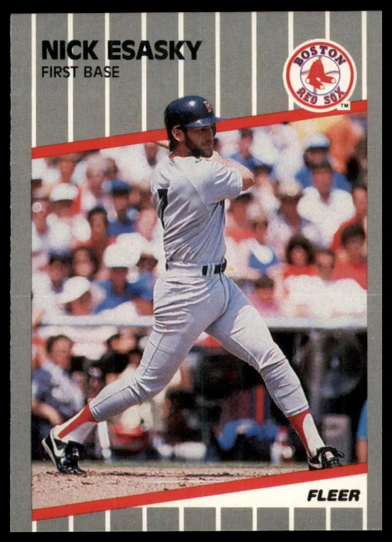 1989 Fleer Update Nick Esasky U-9 Boston Red Sox NM - Baseball Card Single