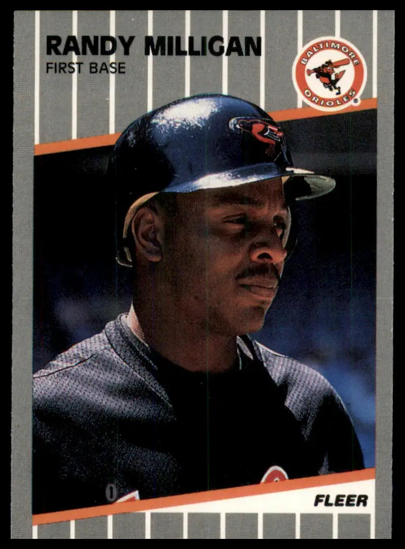 1989 Fleer Update Randy Milligan U-7 Baltimore Orioles NM - Baseball Card Single