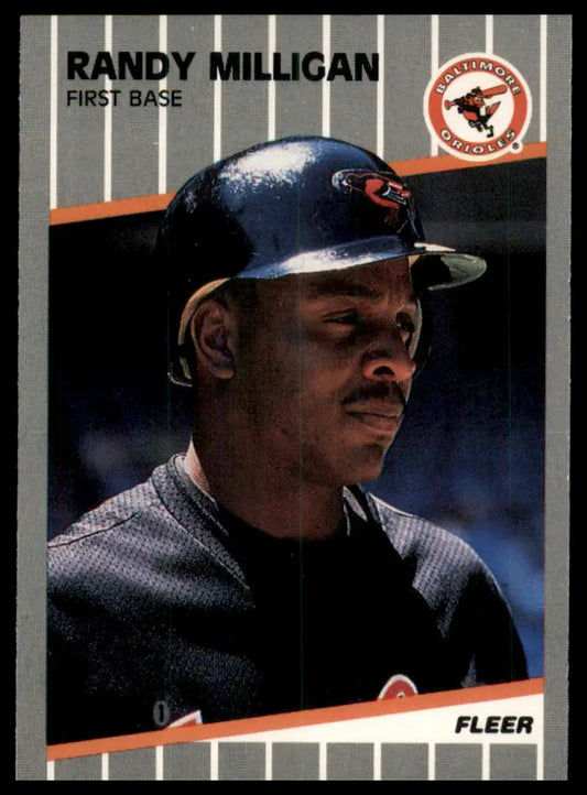 1989 Fleer Update Randy Milligan U-7 Baltimore Orioles NM - Baseball Card Single