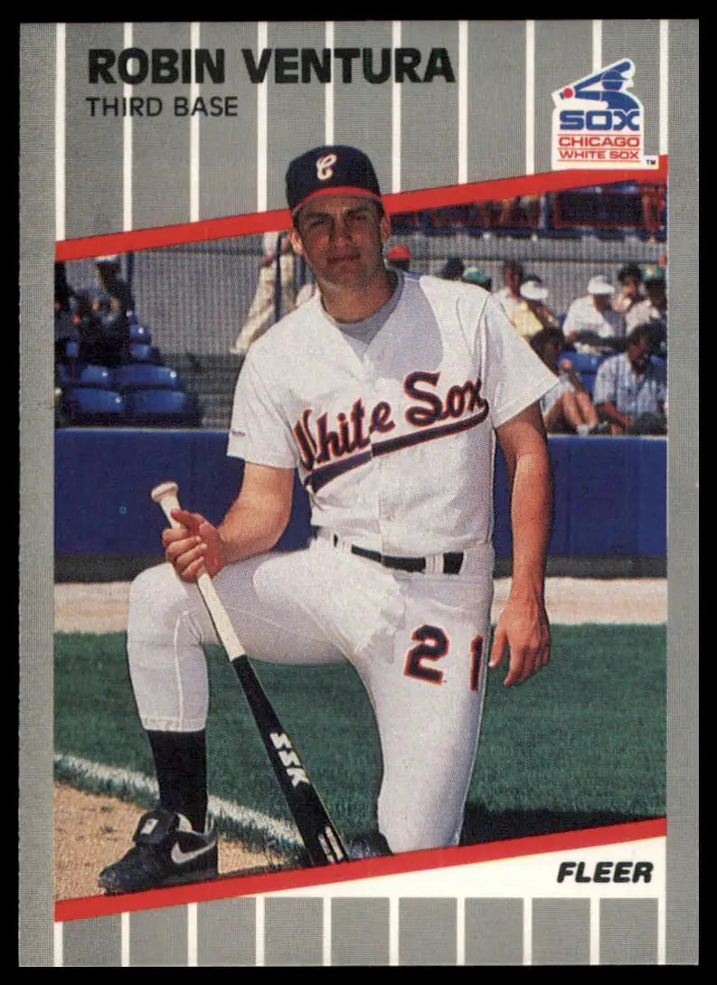 1989 Fleer Update Robin Ventura U-23 Chicago White Sox NM - Baseball Card Single