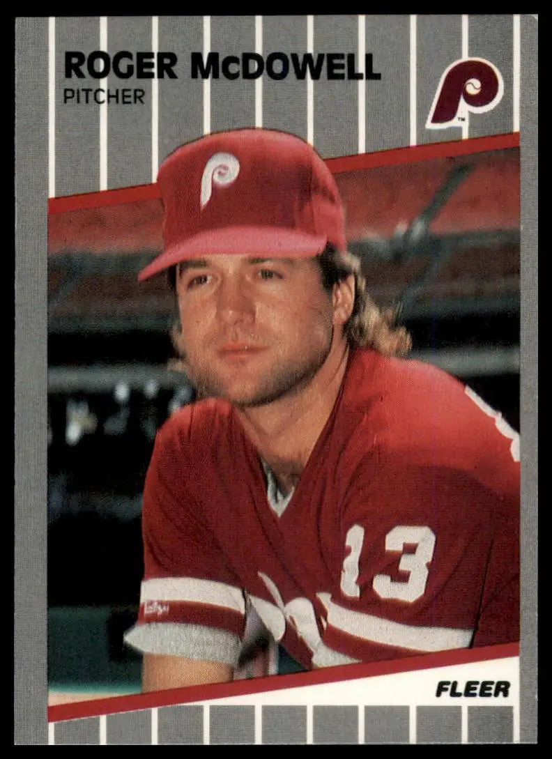 1989 Fleer Update Roger McDowell U-110 Philadelphia Phillies NM - Baseball Card Single