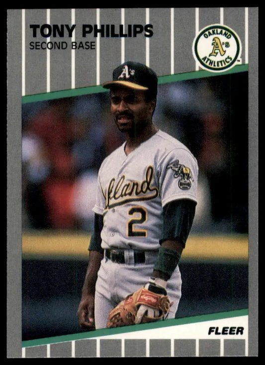 1989 Fleer Update Tony Phillips U-56 Oakland Athletics NM - Baseball Card Single