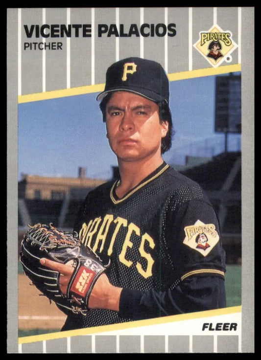 1989 Fleer Vicente Palacios 216 Pittsburgh Pirates NM - Baseball Card Single