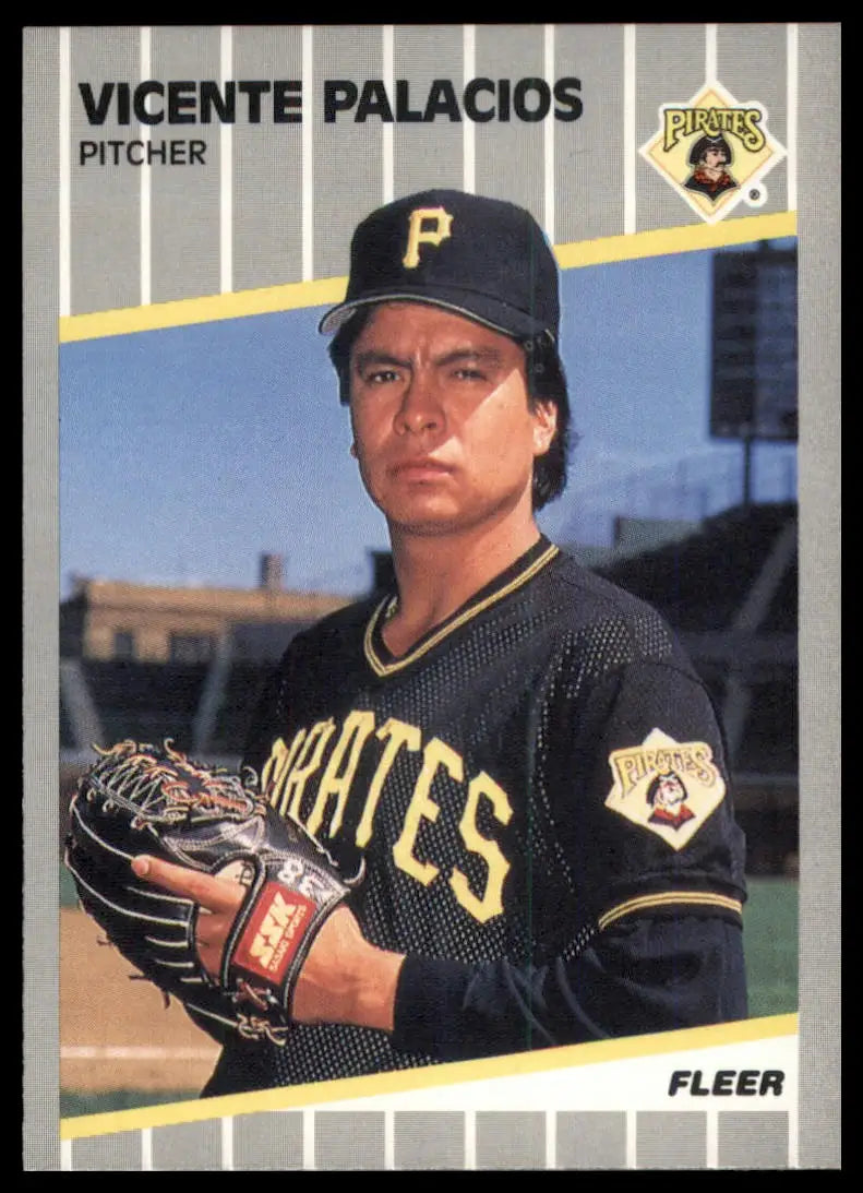 1989 Fleer Vicente Palacios 216 Pittsburgh Pirates NM - Baseball Card Single
