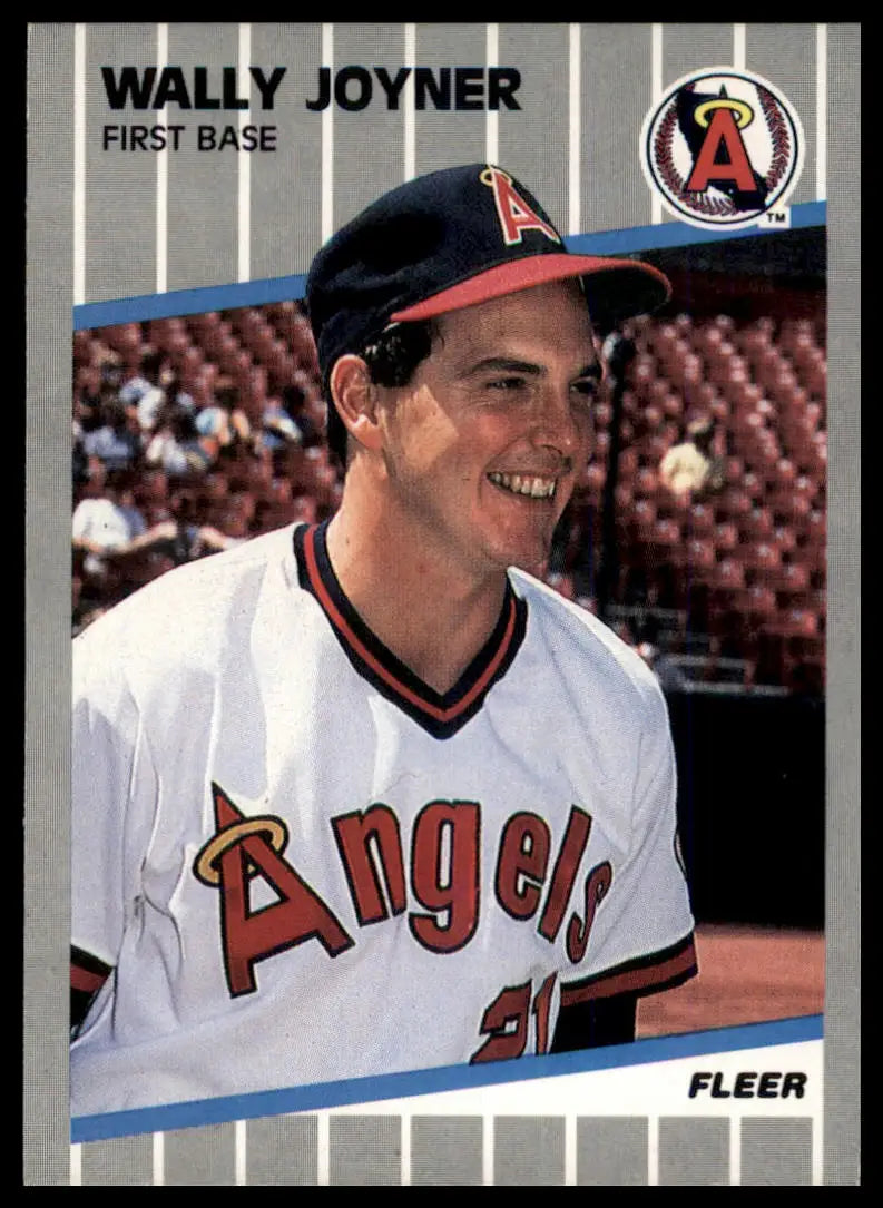 1989 Fleer Wally Joyner 481 California Angels NM - Baseball Card Single