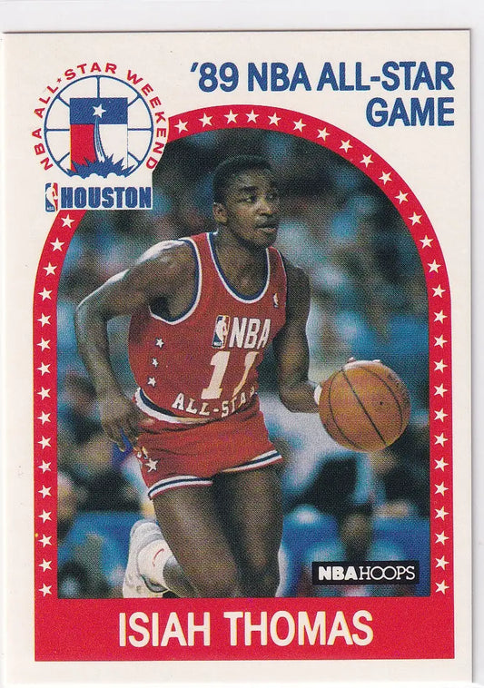1989 HOOPS #177 ISIAH THOMAS ALL STAR- DETROIT PISTONS - Basketball Card Single