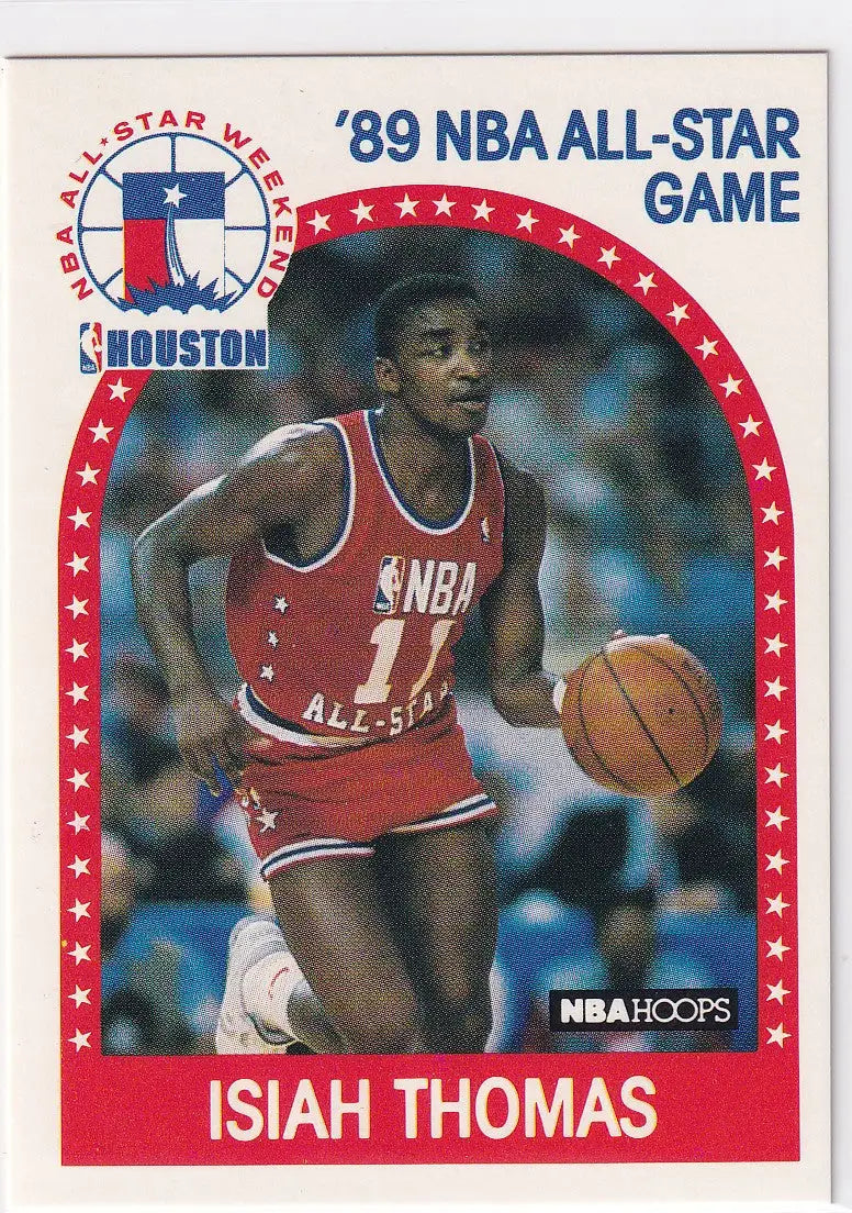 1989 HOOPS #177 ISIAH THOMAS ALL STAR- DETROIT PISTONS - Basketball Card Single