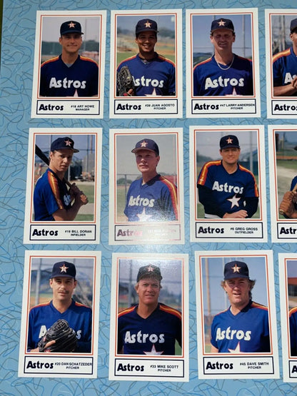 Houston Astros Craig Biggio RC HSE Lennox Sportsmedia Card Set collection display