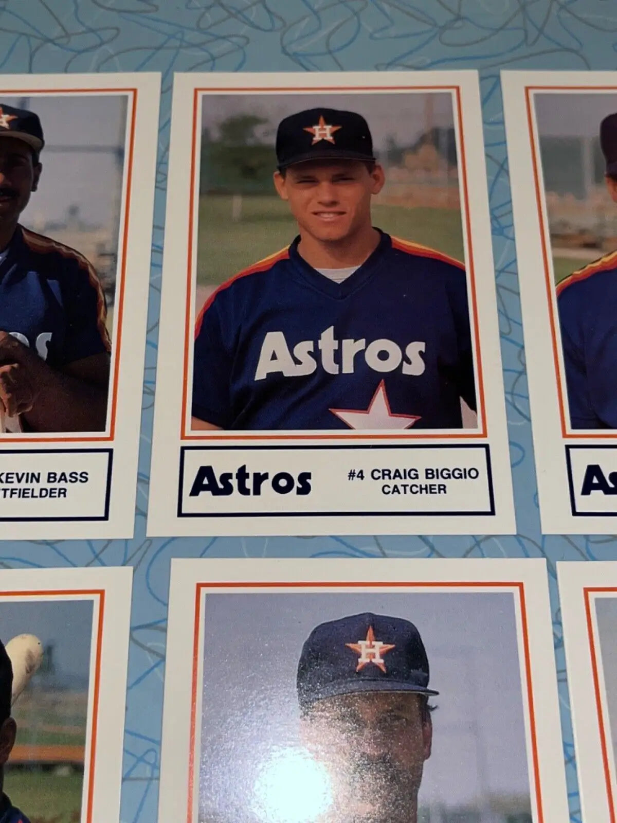 Craig Biggio baseball card from 1989 Houston Astros card set by Lennox Sportsmedia