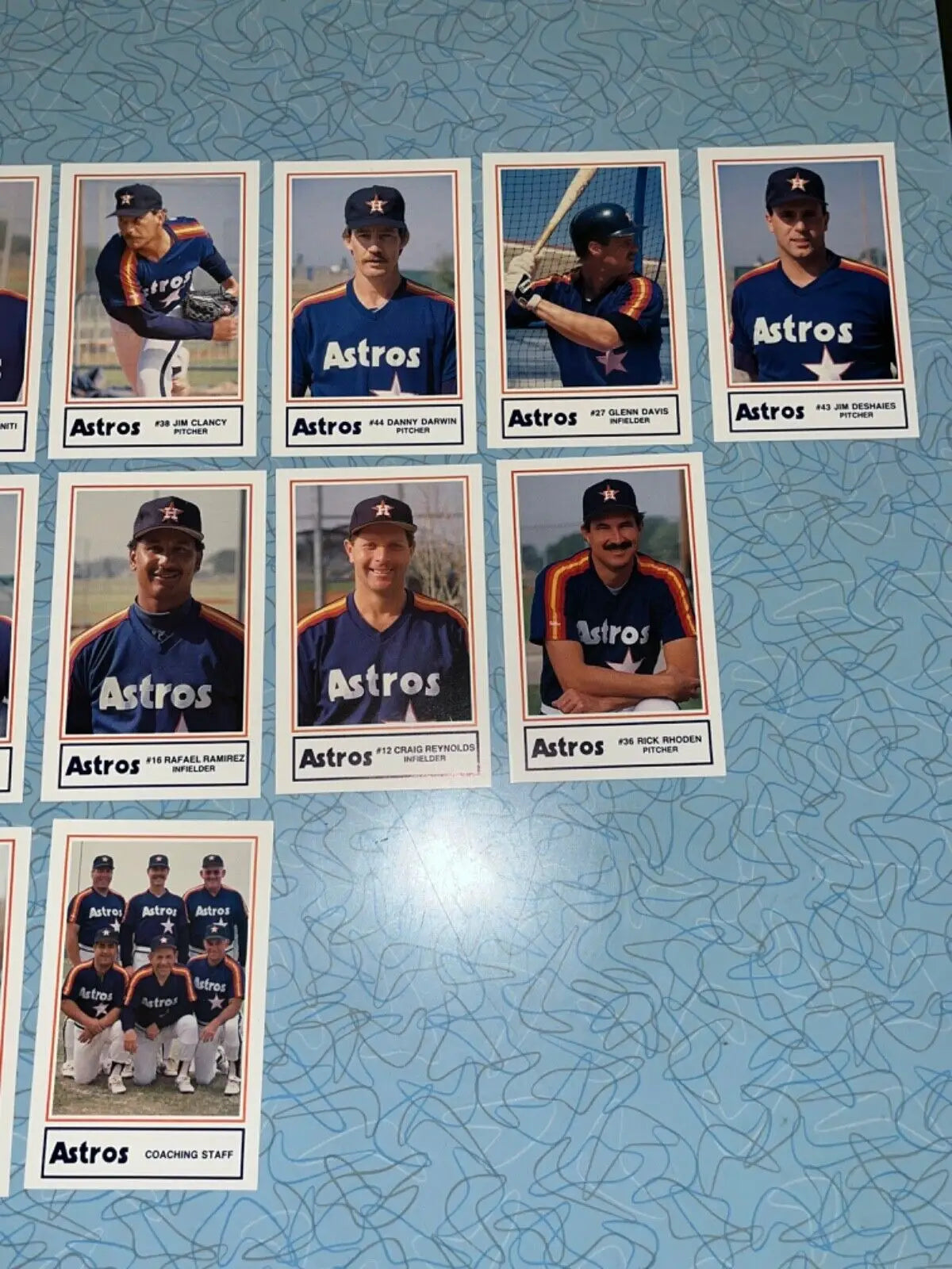 Houston Astros card set featuring Craig Biggio in 1989 edition by Lennox Sportsmedia