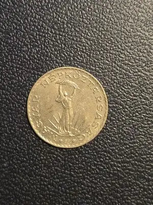 1989 Hungary 10 Forint Nickel-Brass Coin - Very Good Condition - Rare