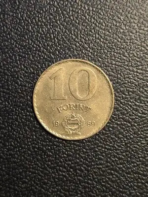 1989 Hungary 10 Forint Nickel-Brass Coin - Very Good Condition - Rare