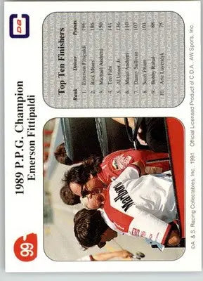 1989 P.P.G. Champion Emerson Fittipaldi - 1991 All World - #99 - Racing - Racing Card Single