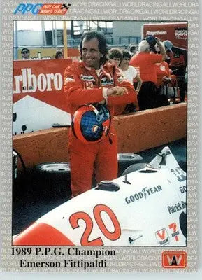 1989 P.P.G. Champion Emerson Fittipaldi - 1991 All World - #99 - Racing - Racing Card Single