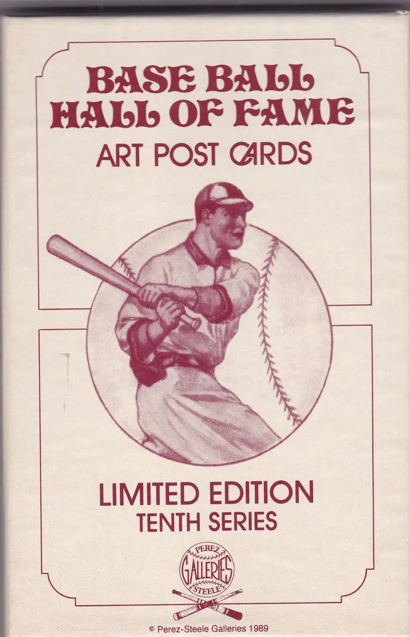 1989 PEREZ STEELE GALLERIES BASEBALL HALL OF FAME ART POST CARDS TENTH SERIES - Baseball Card Single