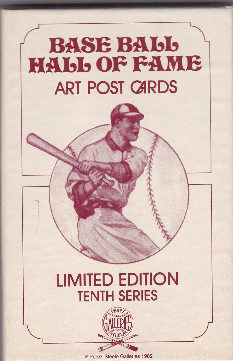 1989 PEREZ STEELE GALLERIES BASEBALL HALL OF FAME ART POST CARDS TENTH SERIES - Baseball Card Single