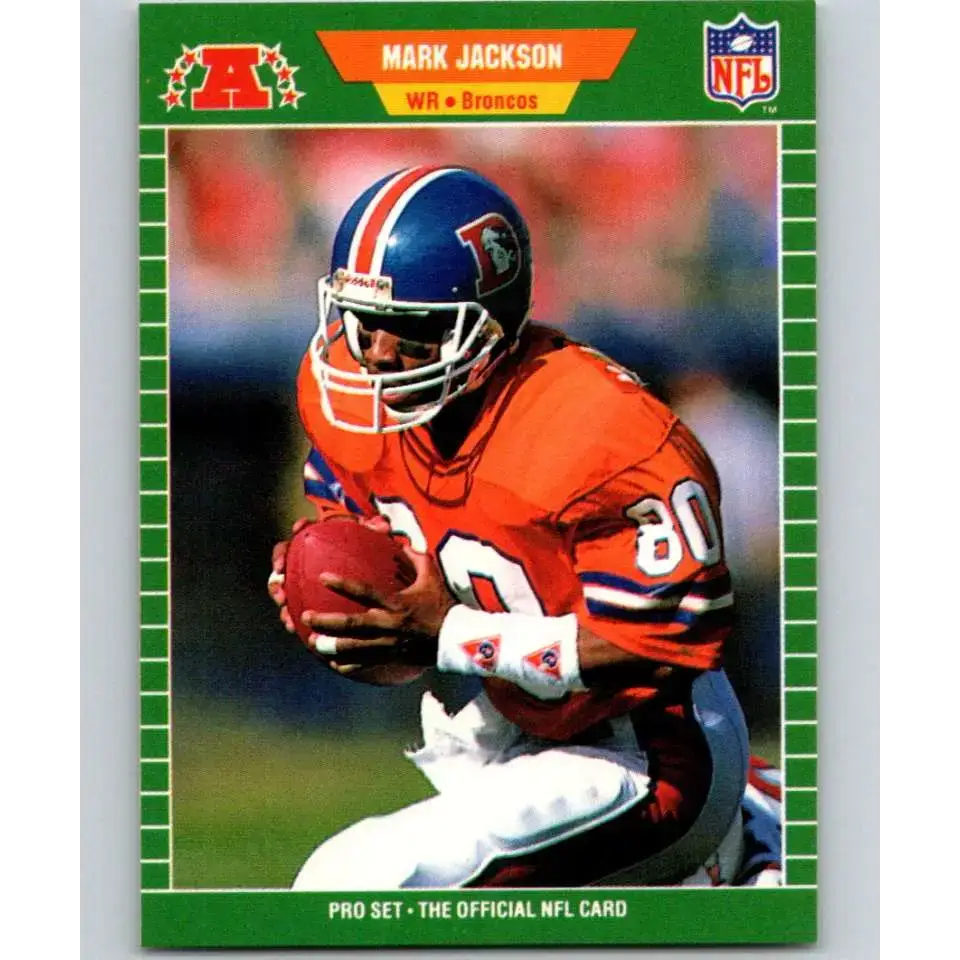 1989 Pro Set #104 Mark Jackson NM-MT Denver Broncos Football Card