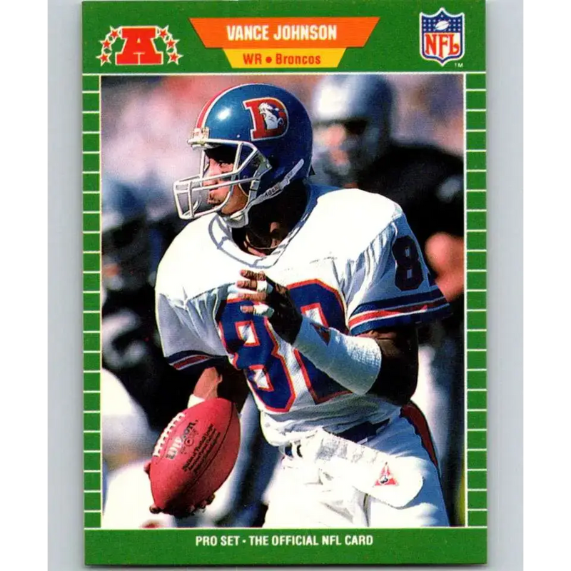 1989 Pro Set #105 Vance Johnson NM-MT Denver Broncos Football Card - Football Card Single