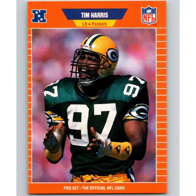 1989 Pro Set #131 Tim Harris NM-MT Green Bay Packers Football Card - Football Card Single