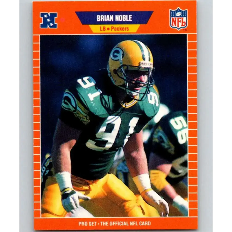 1989 Pro Set #135 Brian Noble NM-MT Green Bay Packers Football Card - Football Card Single