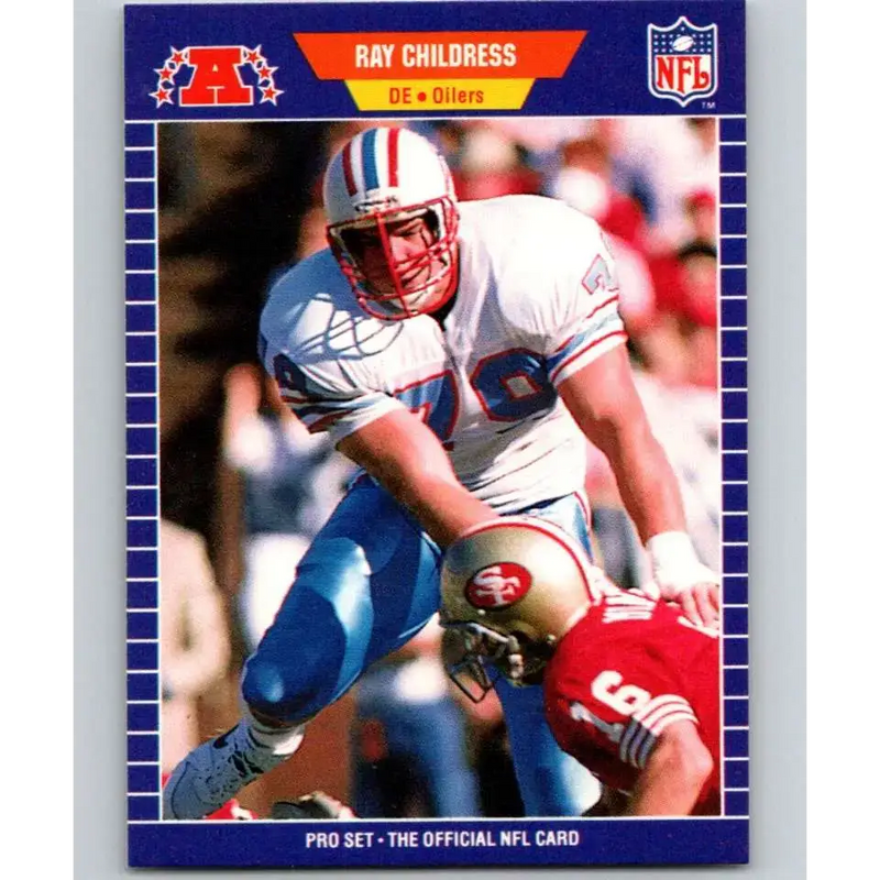 1989 Pro Set #141 Ray Childress NM-MT Houston Oilers Football Card - Football Card Single