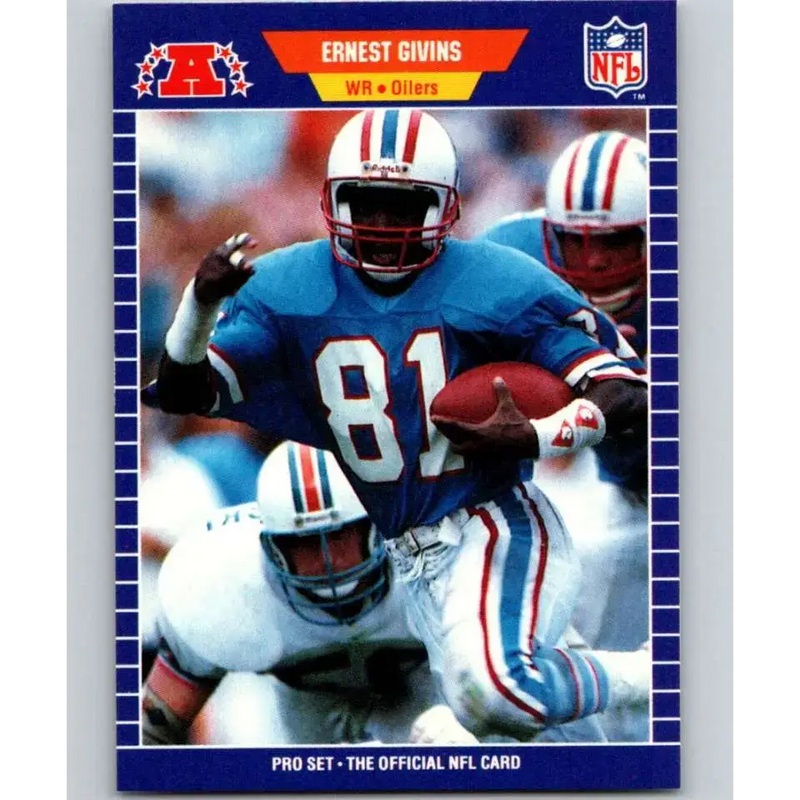 1989 Pro Set #143 Ernest Givins NM-MT Houston Oilers Football Card - Football Card Single