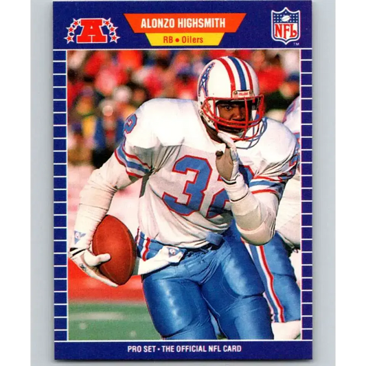 1989 Pro Set #145 Alonzo Highsmith NM-MT Houston Oilers Football Card