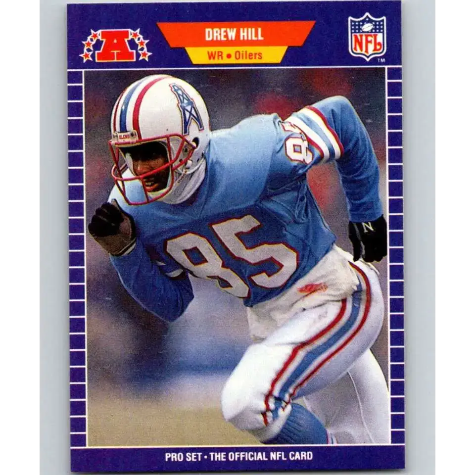 1989 Pro Set #146 Drew Hill NM-MT Houston Oilers Football Card - Football Card Single