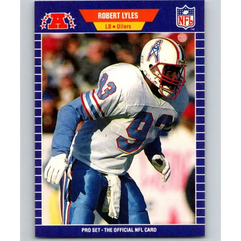 1989 Pro Set #147 Robert Lyles NM-MT Houston Oilers Football Card - Football Card Single