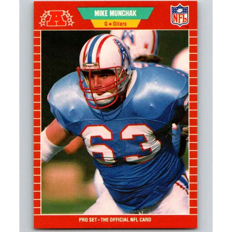 1989 Pro Set #150 Mike Munchak NM-MT Houston Oilers Football Card
