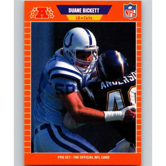 1989 Pro Set #157 Duane Bickett NM-MT Indianapolis Colts Football Card - Football Card Single