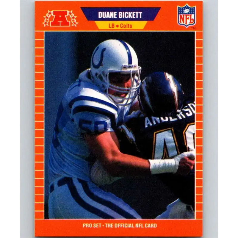 1989 Pro Set #157 Duane Bickett NM-MT Indianapolis Colts Football Card - Football Card Single