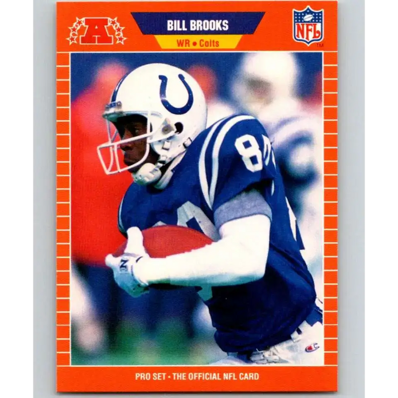 1989 Pro Set #158 Bill Brooks NM-MT Indianapolis Colts Football Card - Football Card Single