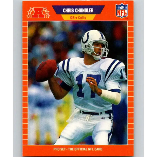 1989 Pro Set #159 Chris Chandler NM-MT RC Rookie Indianapolis Colts Football Card