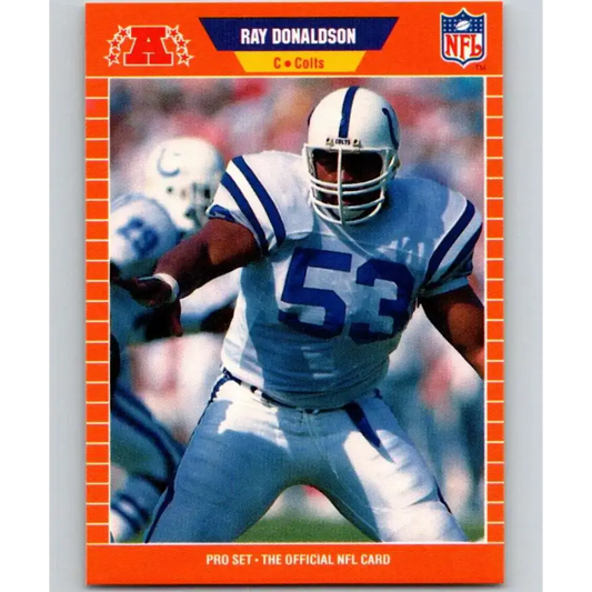 1989 Pro Set #161 Ray Donaldson NM-MT Indianapolis Colts Football Card - Football Card Single