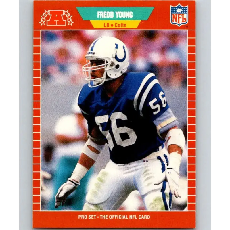 1989 Pro Set #165 Fredd Young NM-MT Indianapolis Colts Football Card - Football Card Single